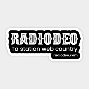 Radiodeo - Ta station web country Sticker